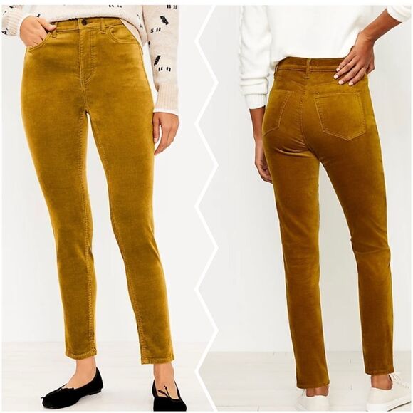 LOFT The Skinny High Rise Velvet Jeans - Picture 1 of 4